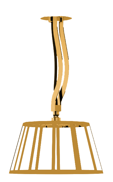 37202 Frame I Rain Shower Polished Rose Gold