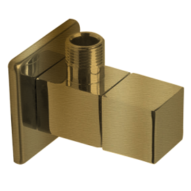 AE-400 Square Brass Angle Brushed Gold