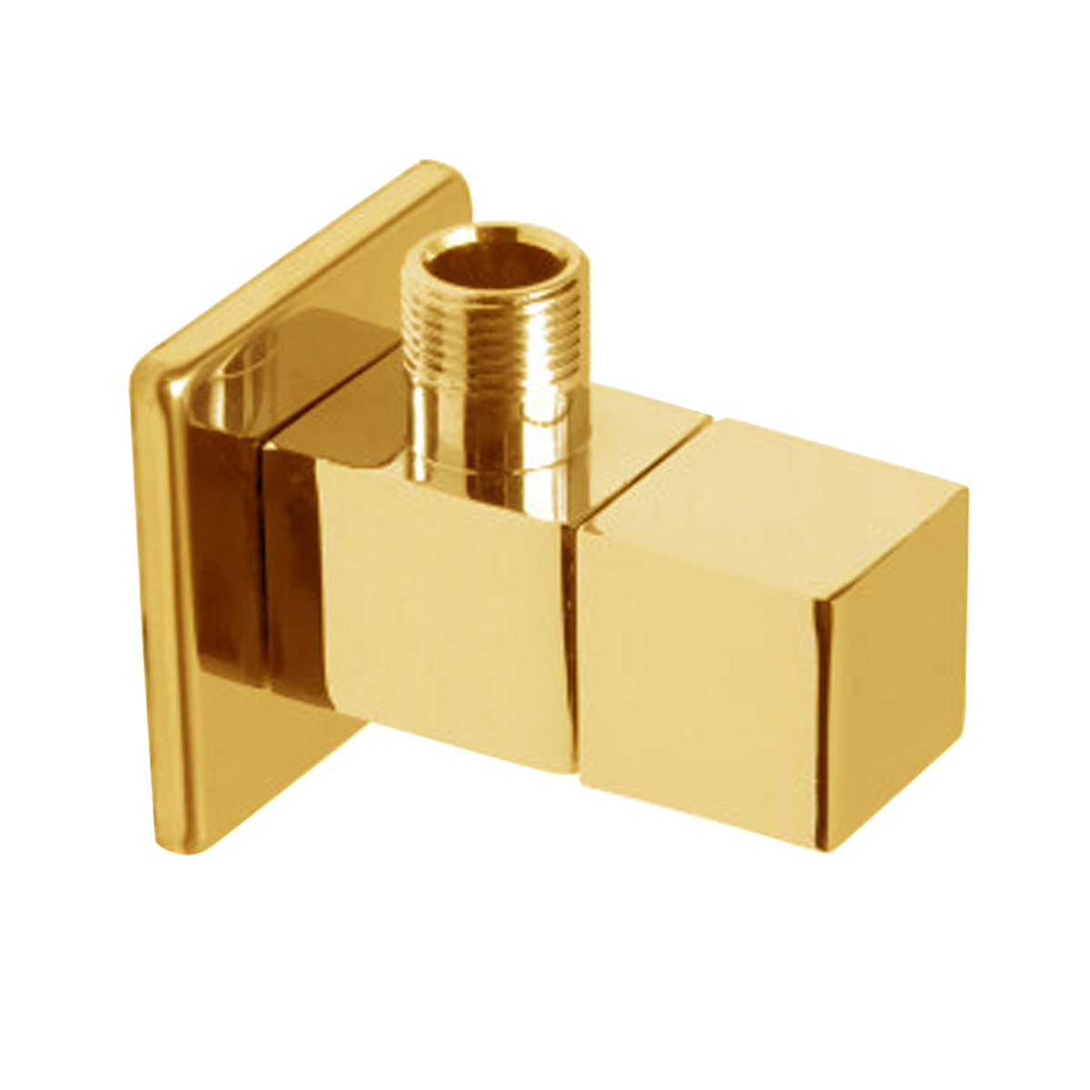 AE-400 Square Brass Angle Brushed Gold