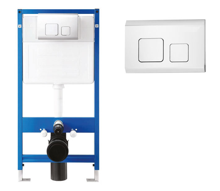 CT202 Dual Flush Plate Chrome