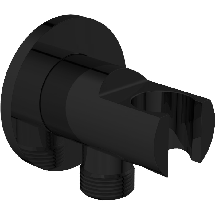 P00055 Round Shower holder Matte Black