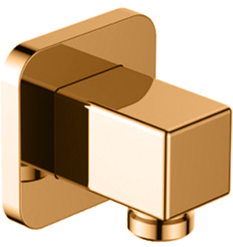 P00066-2 Square Shower holder Brushed Gold