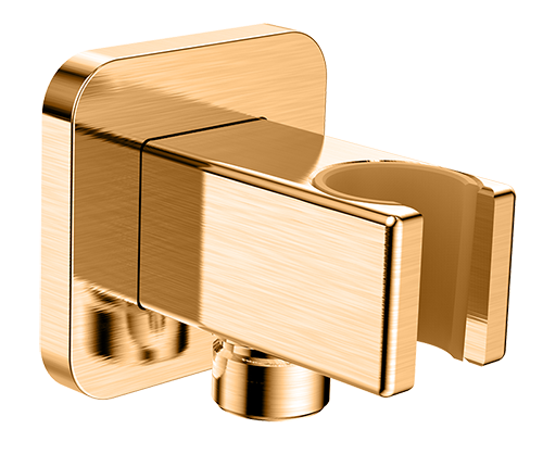P00066 Square Shower holder Polished Rose Gold