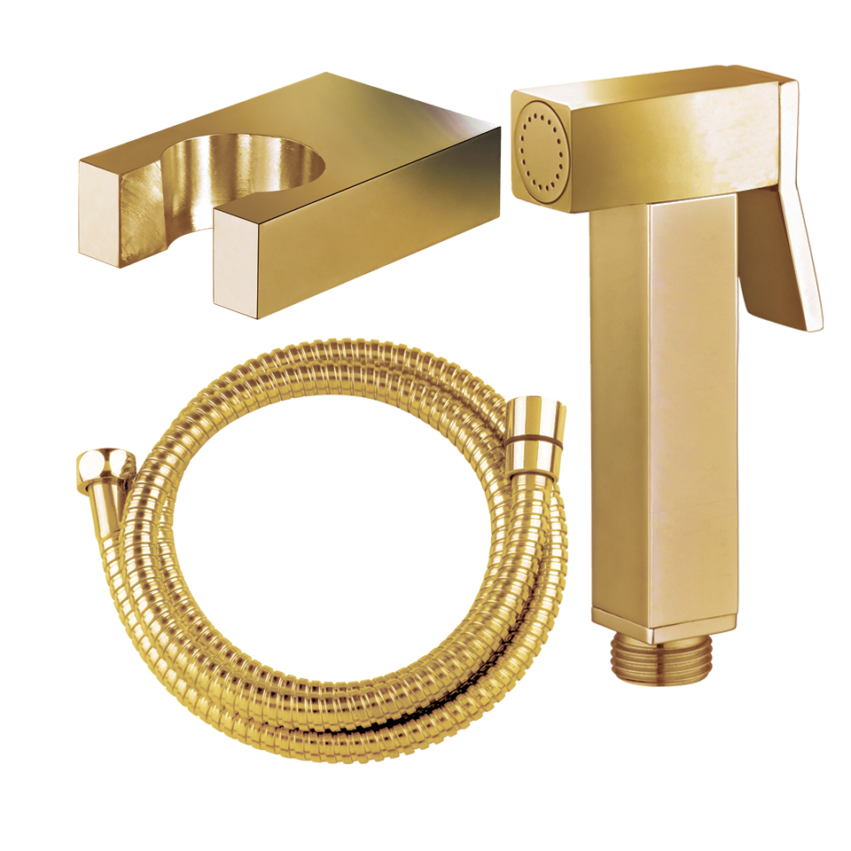 BS-007 Verona Square Bidet Spray Shiny Gold