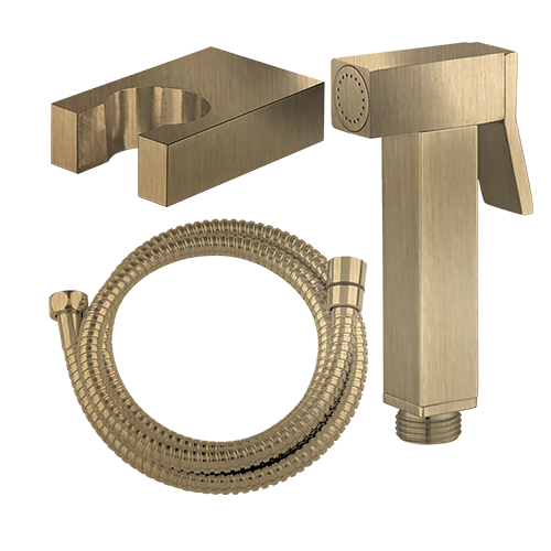 BS-007 Verona Square Bidet Spray Shiny Gold