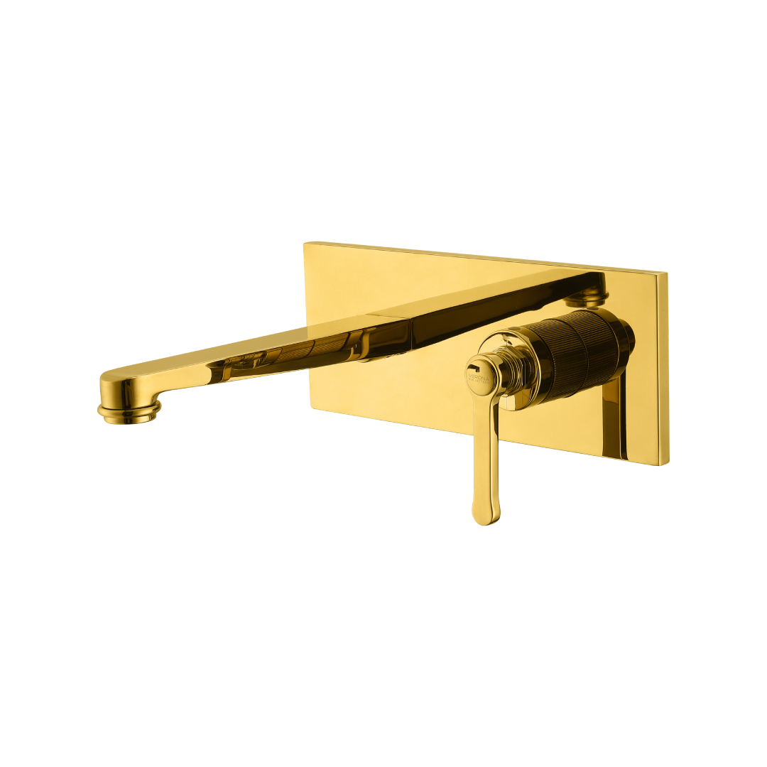 CM-103 Wall Mounted Basin Mixer Shiny Gold